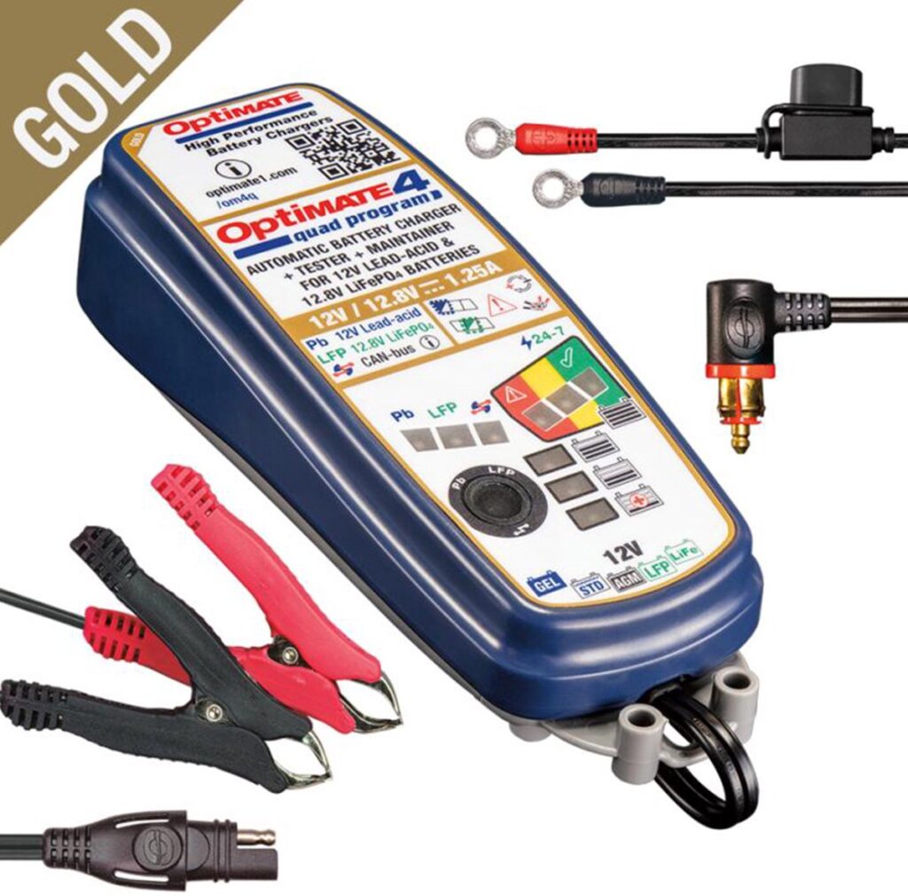 OptiMate 4 Quad Program motoracculader